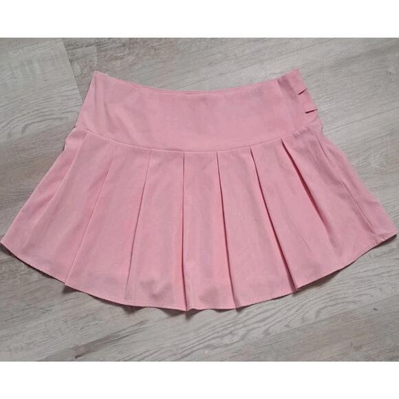 Princess Polly Academia Pleated Mini Skirt Pink Sz 12 Barbiecore Mean Girls Y2K - Picture 2 of 9